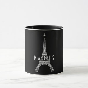 Cute white France Paris Eiffel tower Mug
