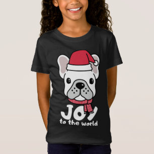 Cute White Frenchie Christmas T-Shirt