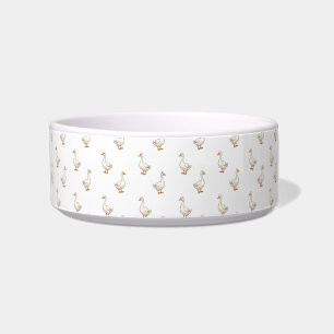 Cute White Goose Pattern Bowl