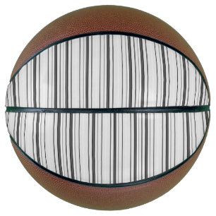 Cute white grey stripes basketball
