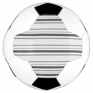 Cute white grey stripes football