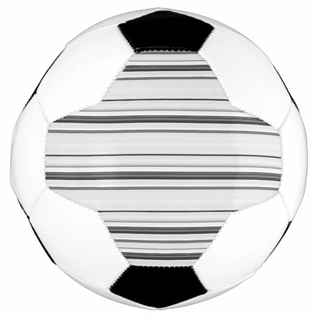 Cute white grey stripes football (Front)