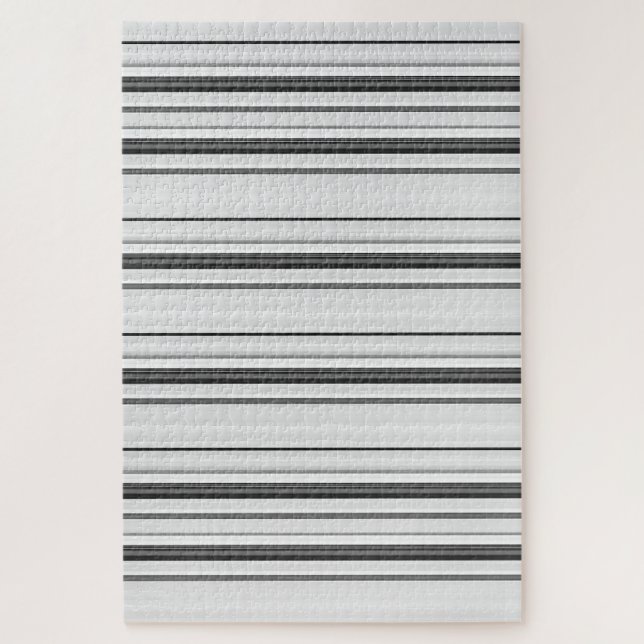 Cute white grey stripes jigsaw puzzle (Vertical)