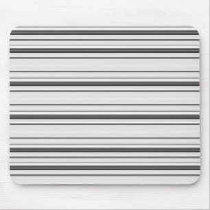 Cute white grey stripes mouse mat