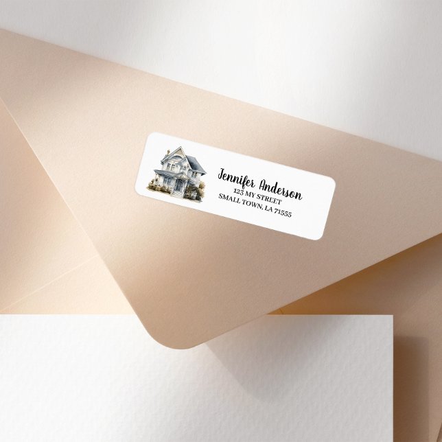 Cute White House New Home Envelope Address (Creator Uploaded)