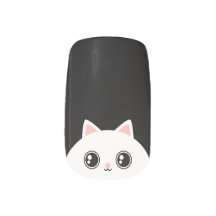 Cute White Kawaii Kitty Cat