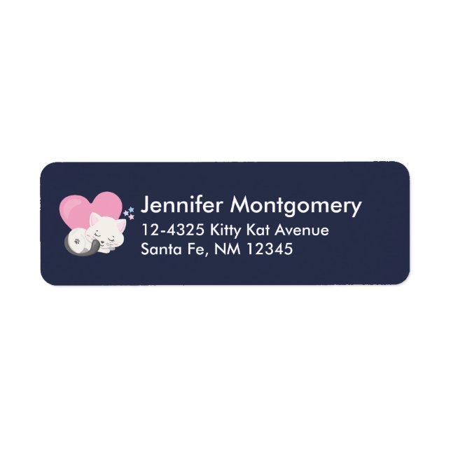 Cute White Kitty Cat Sleeping (Front)