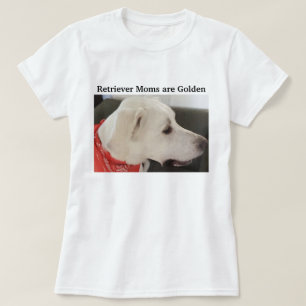 Cute White Labrador Retriever Mix Dog Mother's Day T-Shirt