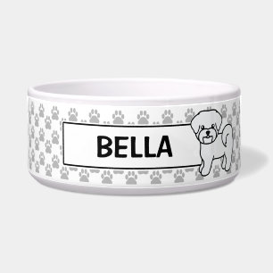 Cute White Maltese Dog With Custom Pet's Name