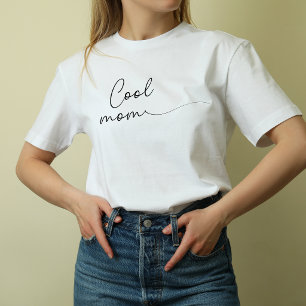 Cute White Modern Cool Mum Club T-Shirt