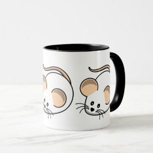 Cute White Mouse Pet Design Mug