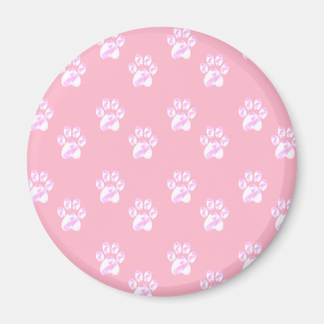 Cute white paws magnet (Front)
