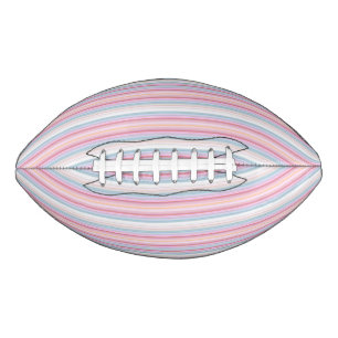 Cute white pinky stripes american football