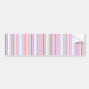 Cute white pinky stripes  bumper sticker