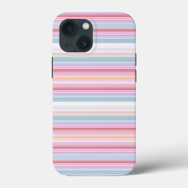 Cute white pinky stripes  Case-Mate iPhone case (Back)