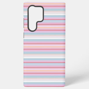 Cute white pinky stripes  samsung galaxy case