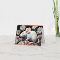 cute white rat
