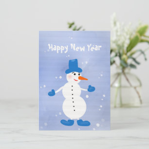 Cute white snowman 