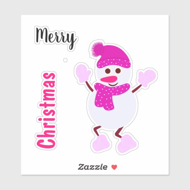 Cute white snowman (Sheet)