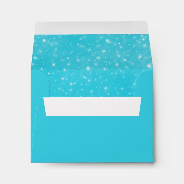 Cute White Stars Design Envelope (Back (Bottom))