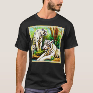 Cute White Tigers In The Jungle. Buy Now T-Shirt