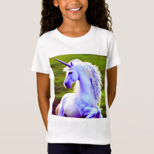 Cute White Unicorn AI Designer T-Shirt