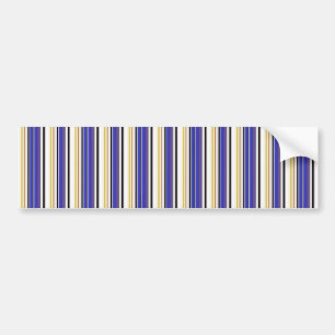 Cute white violet stripes bumper sticker