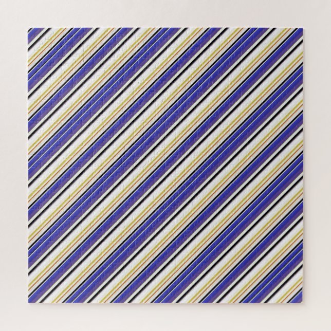 Cute white violet stripes jigsaw puzzle (Vertical)