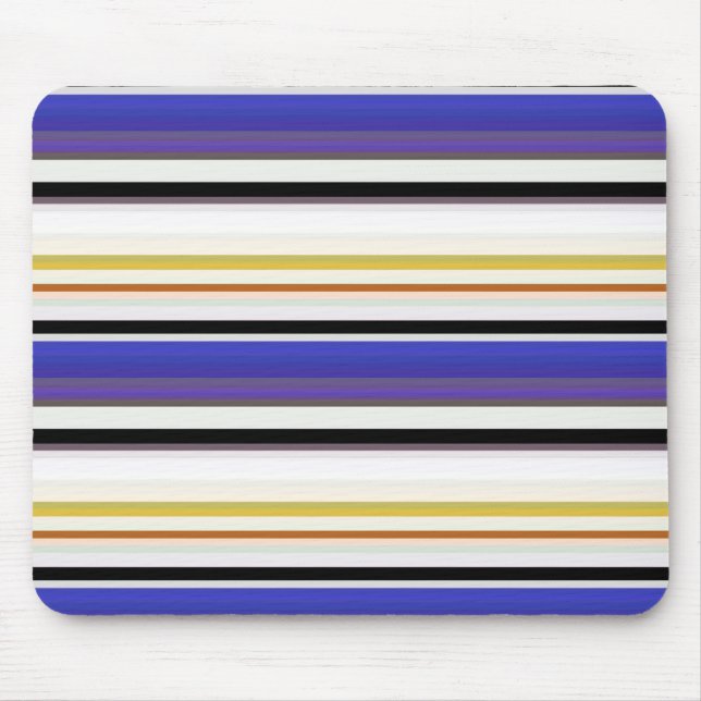 Cute white violet stripes mouse mat (Front)