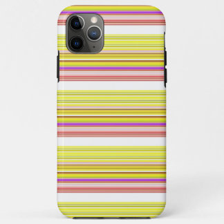Cute white yellow stripes iPhone 11 pro max case