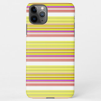 Cute white yellow stripes iPhone 11Pro max case