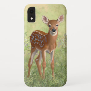 Cute Whitetail Fawn iPhone XR Case