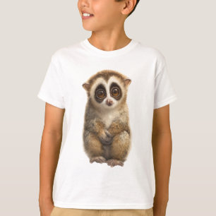 Cute Wide Eyed Slow Loris Primate Kids T-Shirt