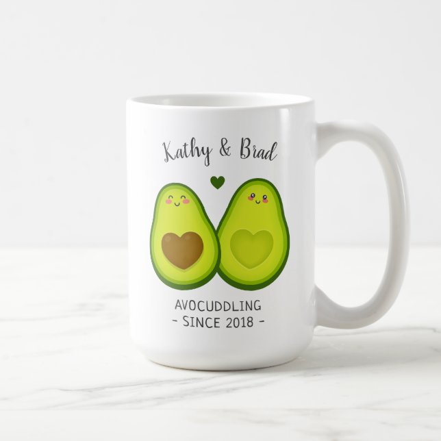 Cute Wife Husband Anniversary Gift Customised Name Coffee Mug (Right)