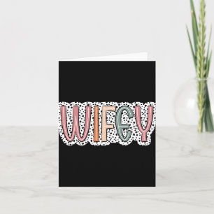 Cute Wifey Bride Wedding Wife Women Card