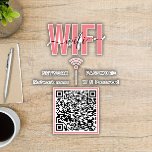 Cute Wifi Password Sign   QR Code