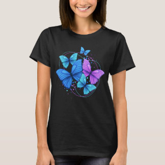 Cute Wild And Sparky Colourful Butterflies T-Shirt