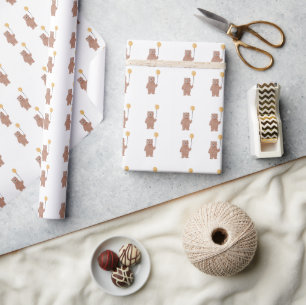Cute Wild Animals Birthday Wrapping Paper