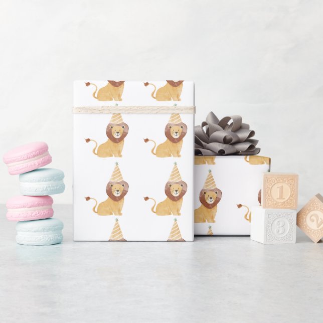 Cute Wild Animals Birthday Wrapping Paper (Baby Shower)