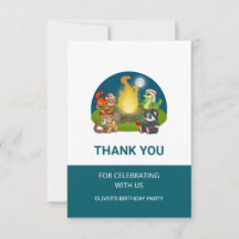 Cute Wild Animals Jungle Camping Birthday Party