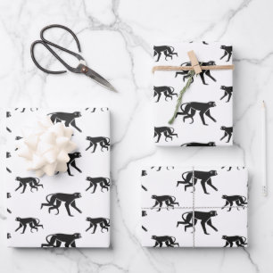 Cute Wild Animals Pattern Wrapping Paper Sheet
