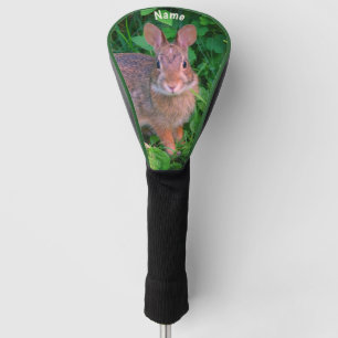Cute Wild Brown Rabbit Personalized Animal  Golf Head Cover