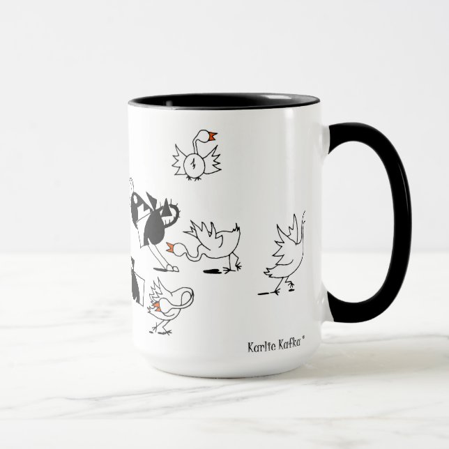 Cute Wild Goose Chase Horse Cartoon Mug (Right)