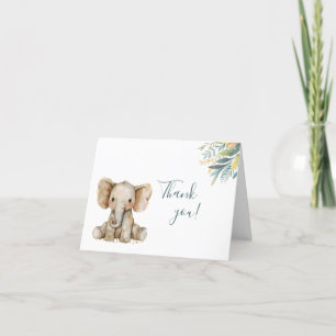 Cute Wild Jungle Animals Thank You Card