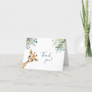 Cute Wild Jungle Animals Thank You Card