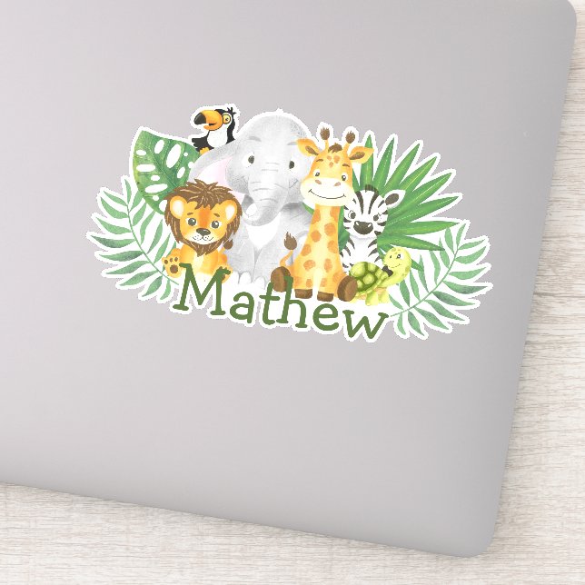 Cute Wild One Safari Jungle Woodland Animals (Detail)