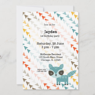 Cute Wilderness Animal Invitation