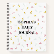 Cute Wildflower and Berry Floral Pattern