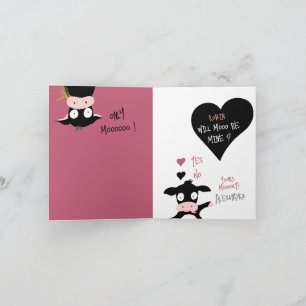  Cute Will Mooo Be Mine? Cow Love + Valentine Card