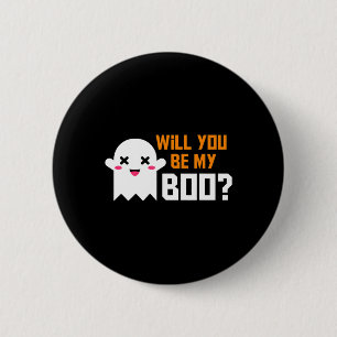 Cute Will You Be My Boo Ghost Halloween! Love Part 6 Cm Round Badge